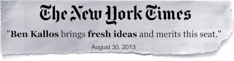 New York Times Endorses Ben Kallos